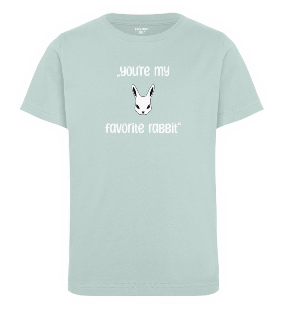 Dirty Rabbit Berlin Kinder Shirt Favorite Rabbit Caribbean Blue