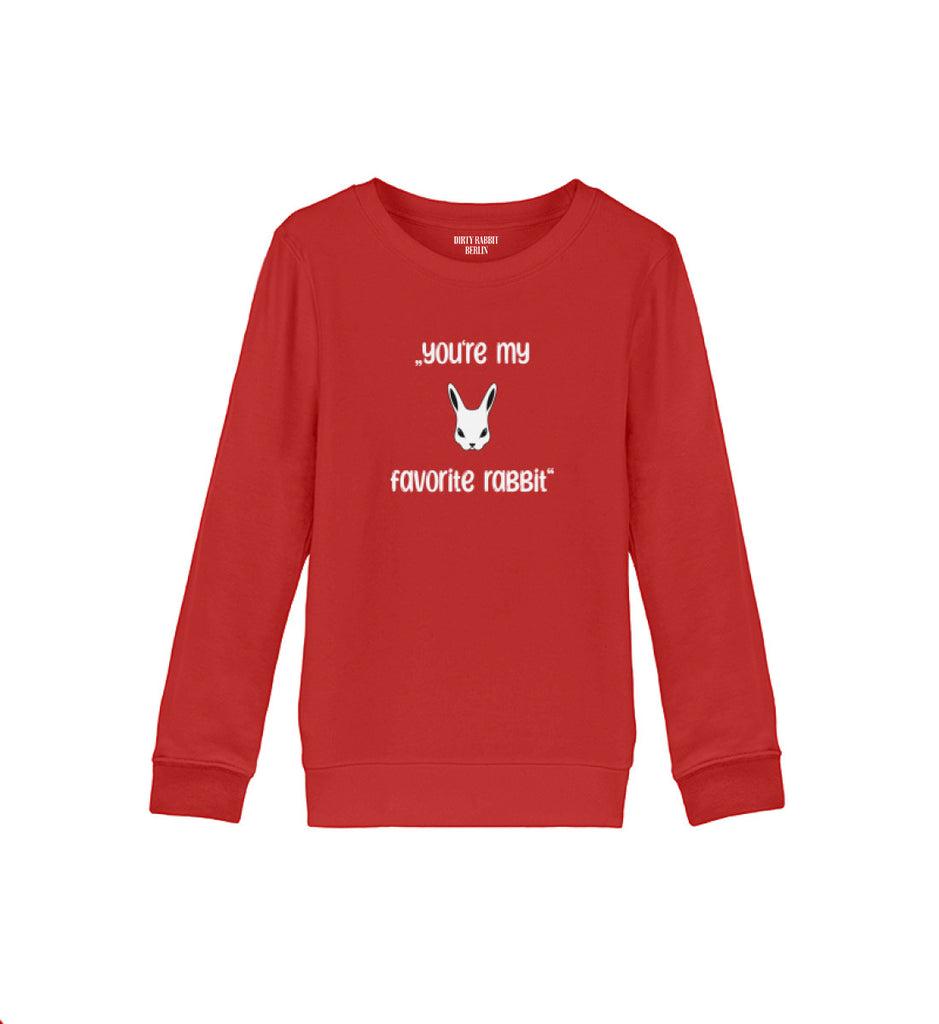 Dirty Rabbit Berlin Kinder Pullover Favorite Rabbit Red