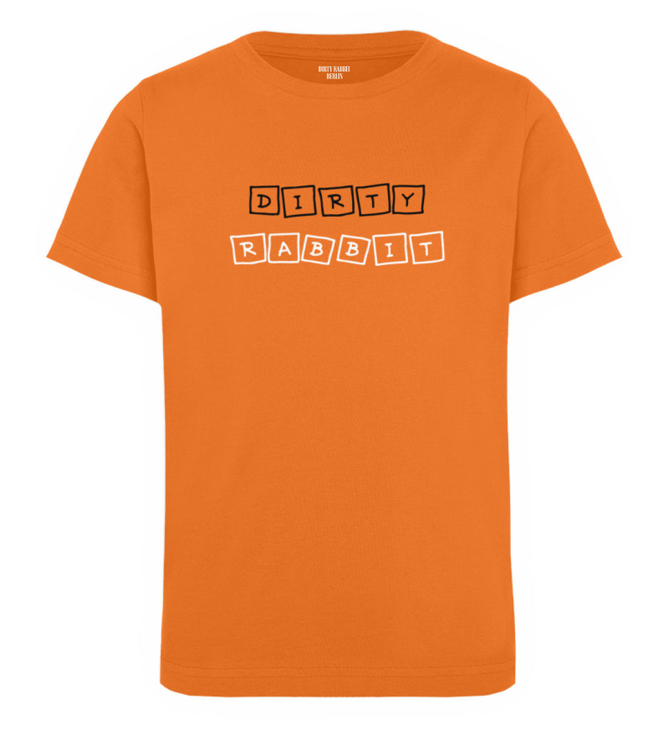 Dirty Rabbit Berlin Kinder Shirt Cubes Bright Orange
