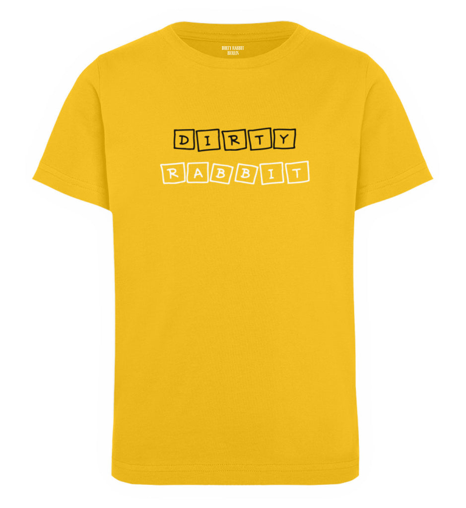 Dirty Rabbit Berlin Kinder Shirt Cubes Golden Yellow