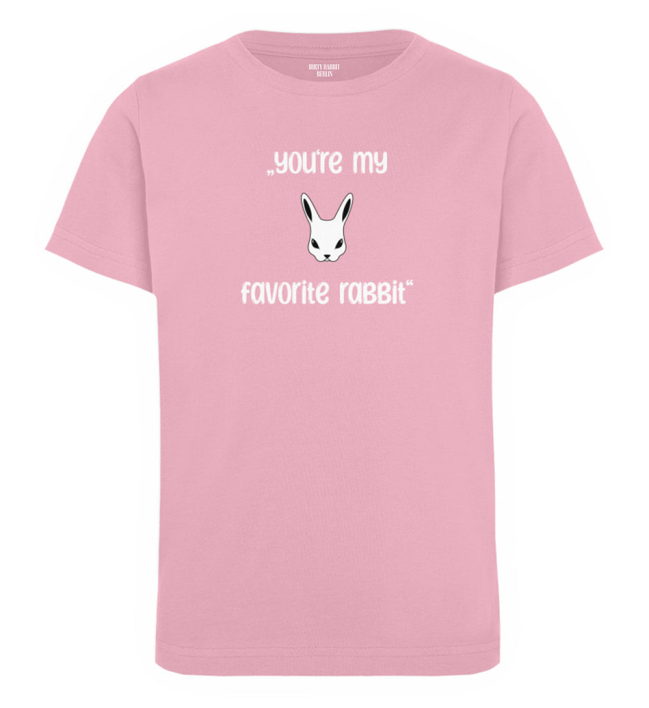 Dirty Rabbit Berlin Kinder Shirt Favorite Rabbit Cotton Pink