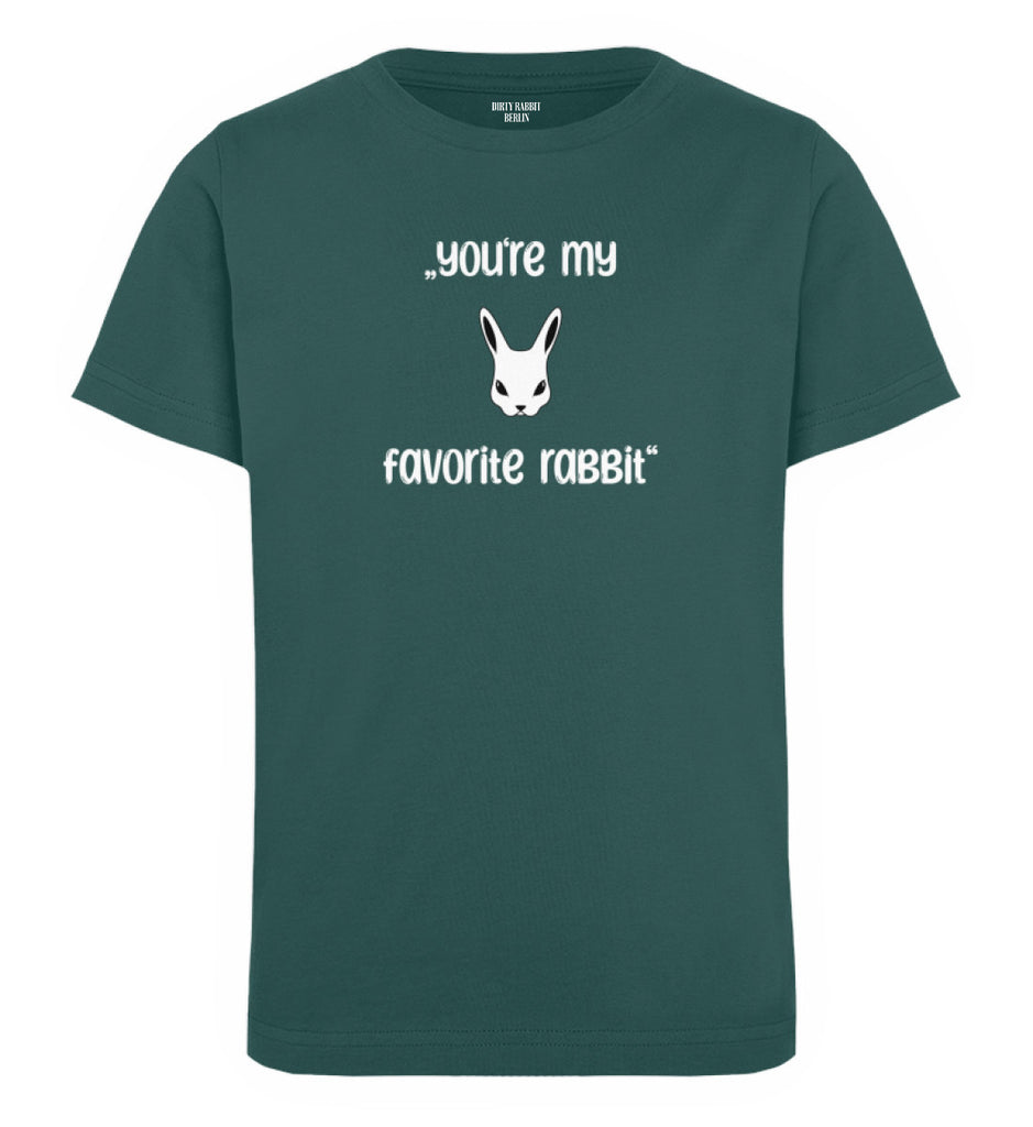 Dirty Rabbit Berlin Kinder Shirt Favorite Rabbit Glazed Green