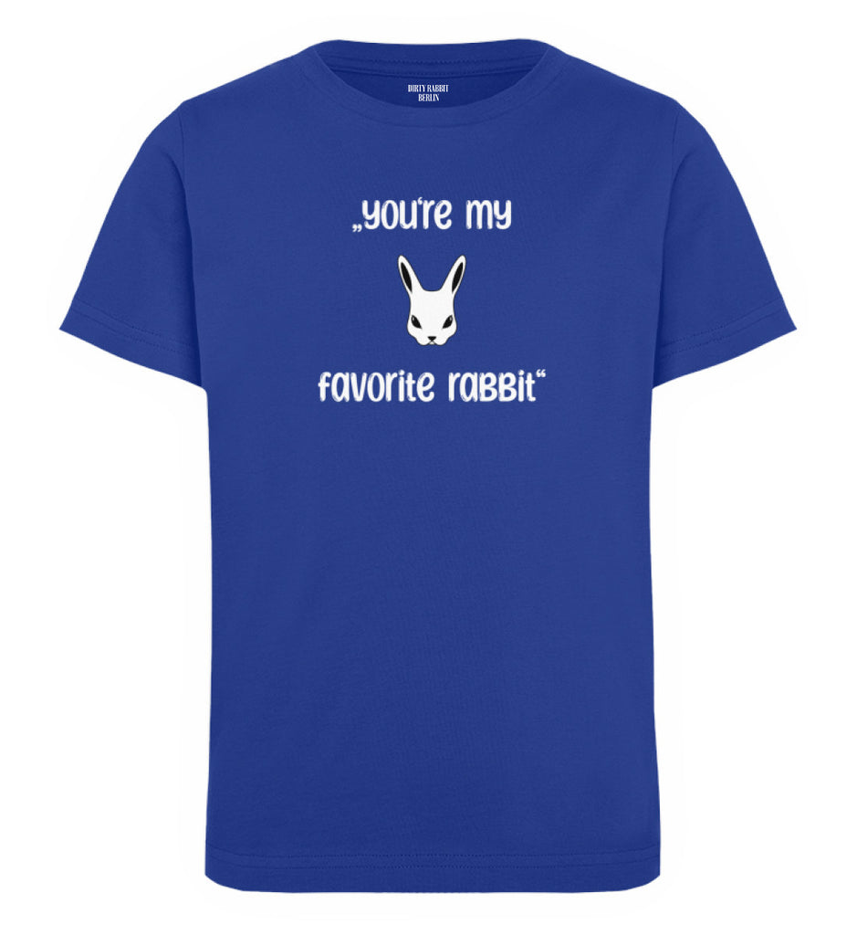 Dirty Rabbit Berlin Kinder Shirt Favorite Rabbit Royalblau