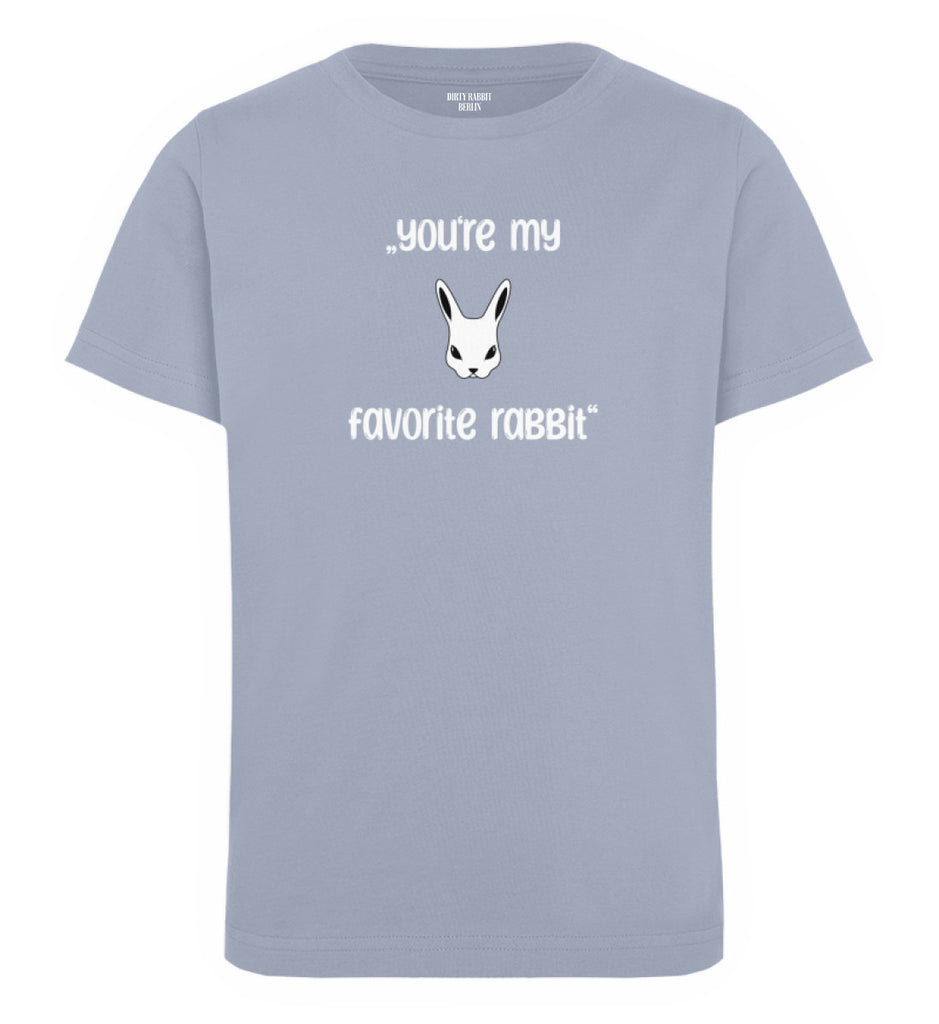 Dirty Rabbit Berlin Kinder Shirt Favorite Rabbit Serene Blue