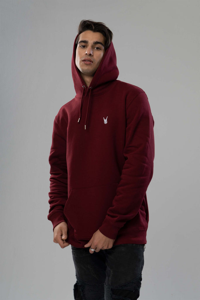 Dirty Rabbit Berlin Classic Men Hoodie Burgundy