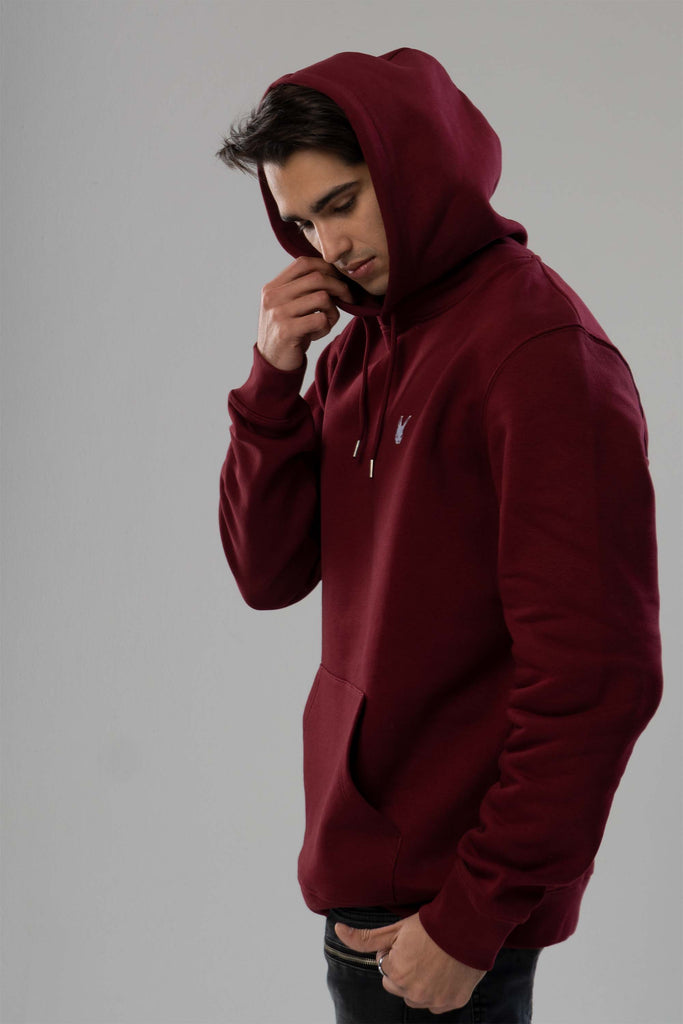 Dirty Rabbit Berlin Classic Men Hoodie Burgundy