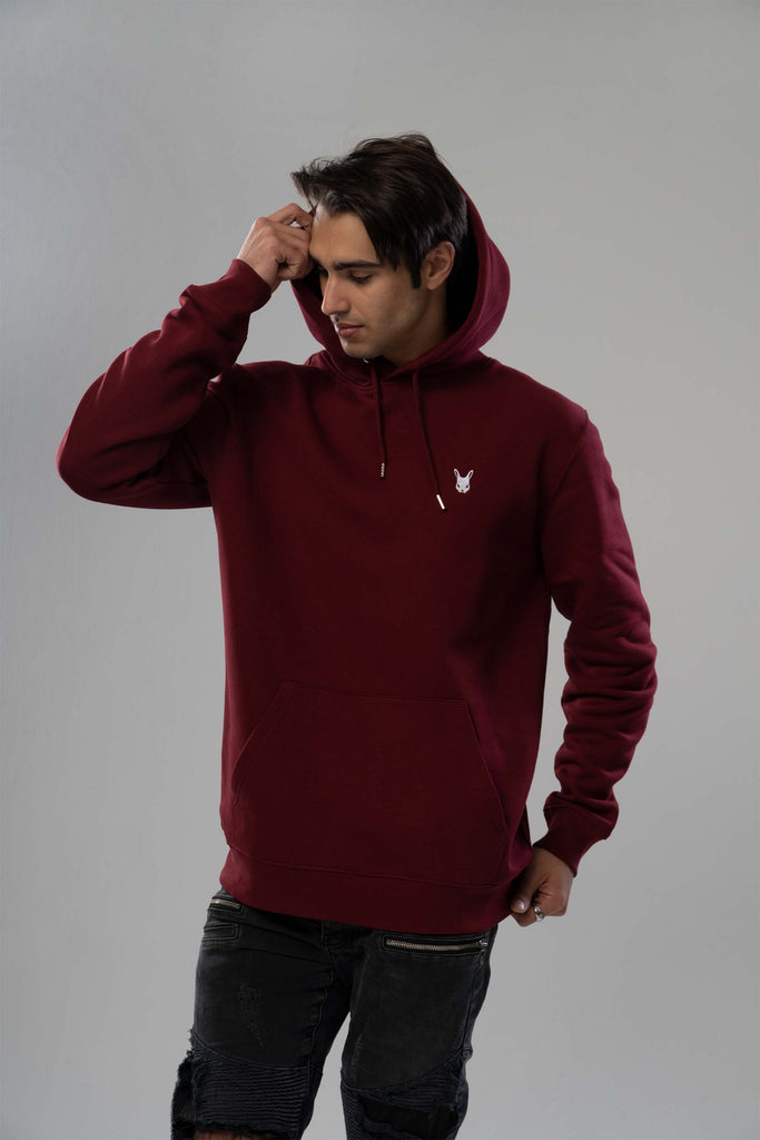 Dirty Rabbit Berlin Classic Men Hoodie Burgundy