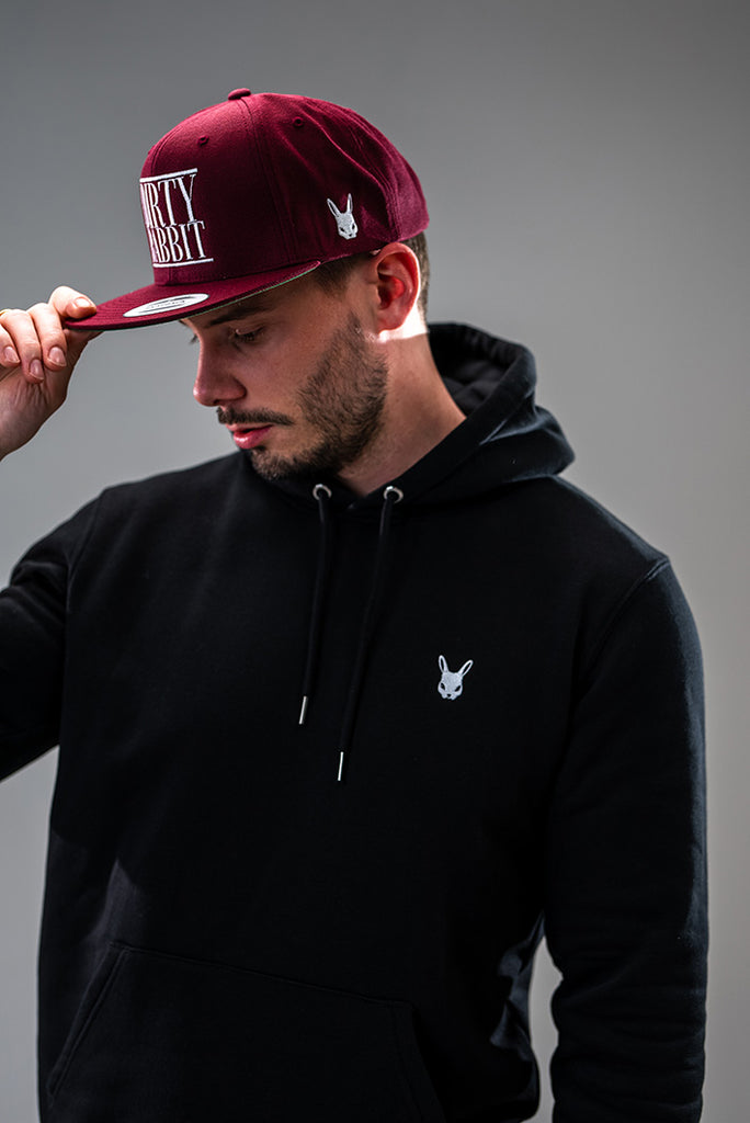 Dirty Rabbit Berlin Classic Snapback Cap Burgundy