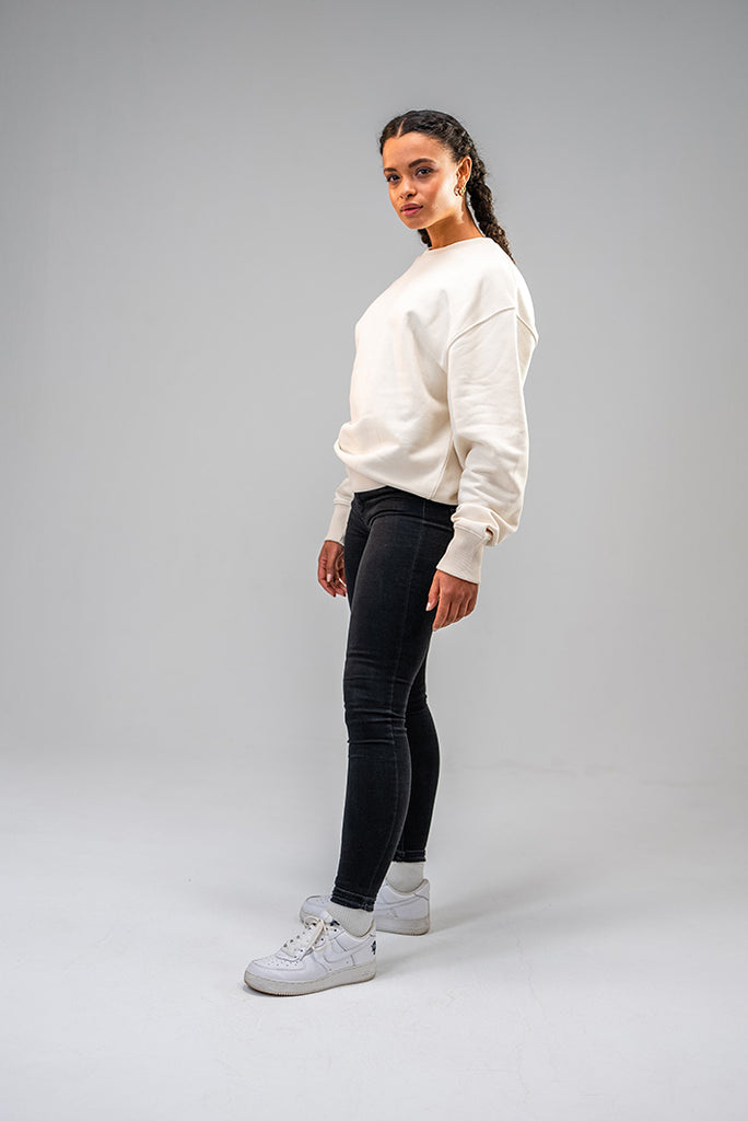 Dirty Rabbit Berlin Oversized Classic Ladies Sweatshirt Natural Raw