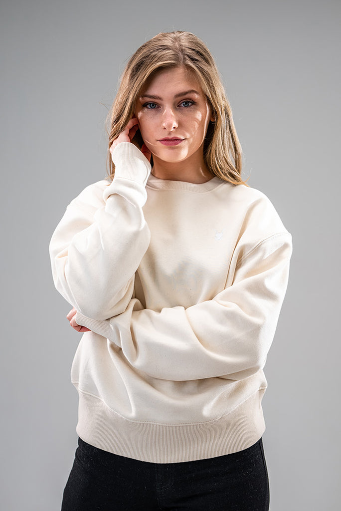Dirty Rabbit Berlin Oversized Classic Ladies Sweatshirt Natural Raw