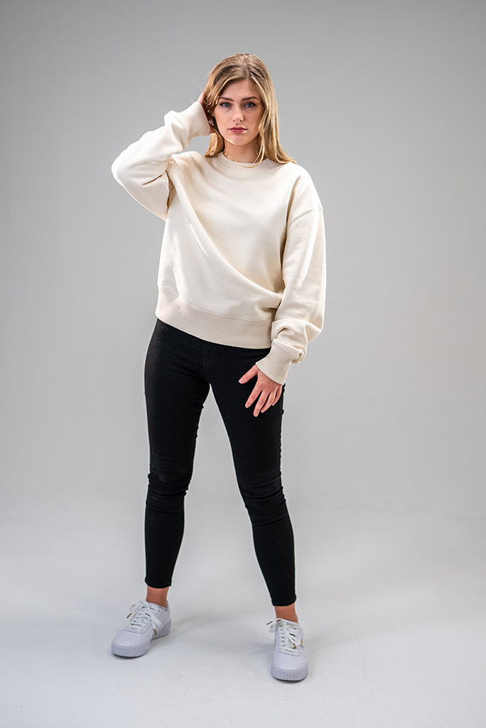 Dirty Rabbit Berlin Oversized Classic Ladies Sweatshirt Natural Raw