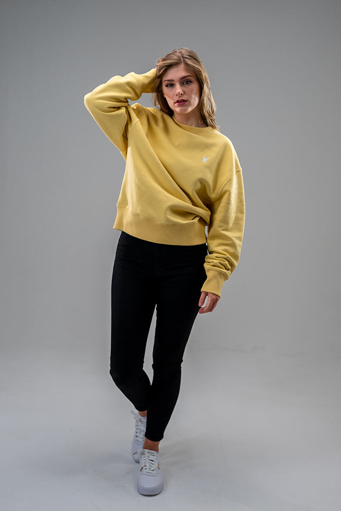 Dirty Rabbit Berlin Oversized Classic Ladies Sweatshirt Royal Yellow