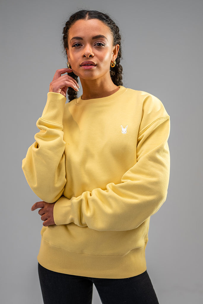 Dirty Rabbit Berlin Oversized Classic Ladies Sweatshirt Royal Yellow
