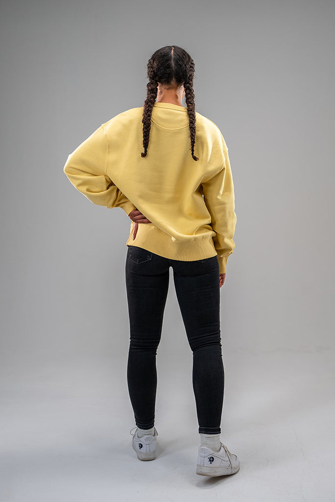 Dirty Rabbit Berlin Oversized Classic Ladies Sweatshirt Royal Yellow
