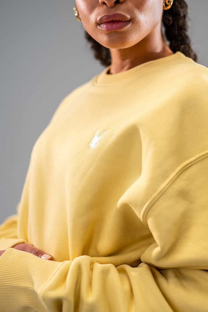 Dirty Rabbit Berlin Oversized Classic Ladies Sweatshirt Royal Yellow