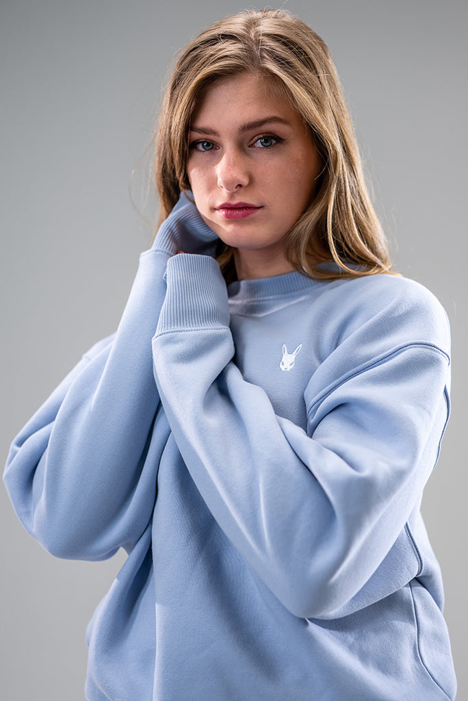 Dirty Rabbit Berlin Oversized Classic Ladies Sweatshirt Serene Blue