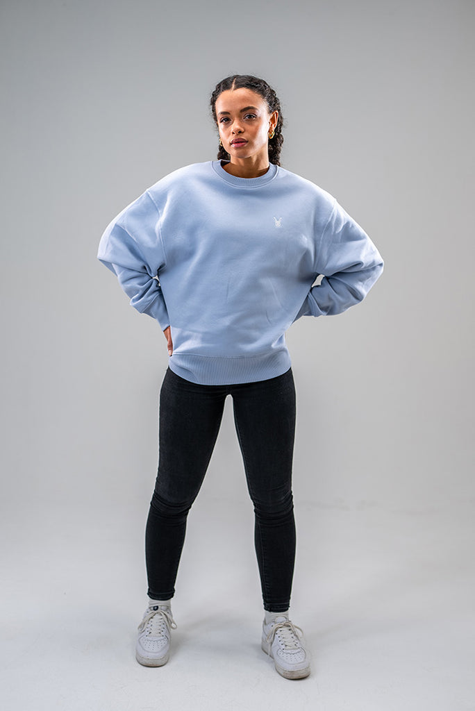 Dirty Rabbit Berlin Oversized Classic Ladies Sweatshirt Serene Blue